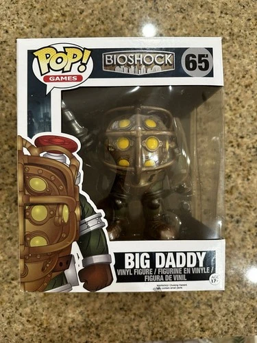Funko POP! Bioshock Big Daddy Supersized #65 Vinyl Figure vaulted 6"