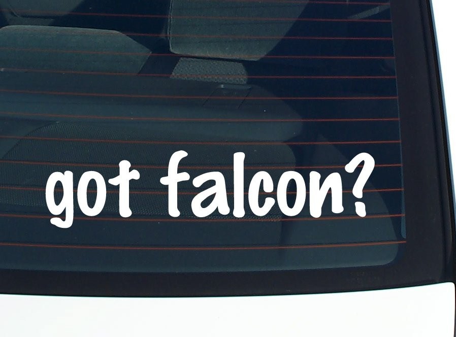 Funny Falcon Car Decal Bumper Sticker Vinyl Window Joke
