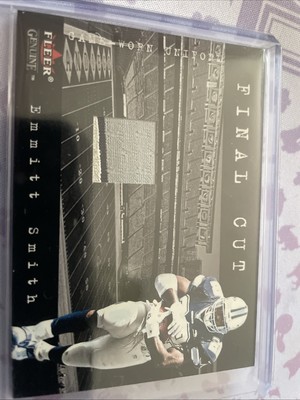 2001 Fleer Genuine Emmitt Smith Final Cut Game Worn Patch  3 Color Patch  