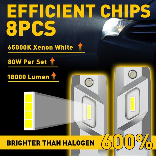 AUXITO H7 LED Kit High Low Headlight Bulb Conversion Beam Lamp 6500K Super White - Picture 7 of 12