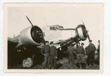 PHOTO SNAPSHOT vers 1950, un avion aviation cockpit hélice militaires