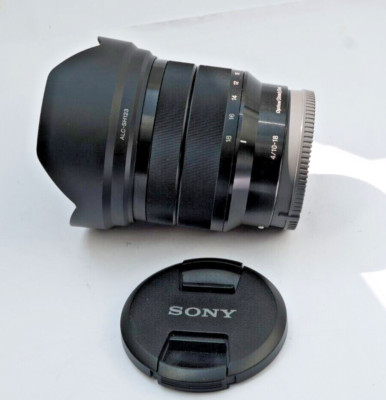 Sony SEL E 10-18mm f/4 OSS Super-Weitwinkel-Zoomobjektiv - Schwarz