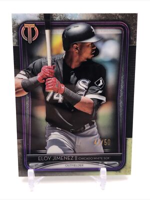 2020 Topps Tribute Purple /50 Eloy Jimenez #28 Chicago White Sox