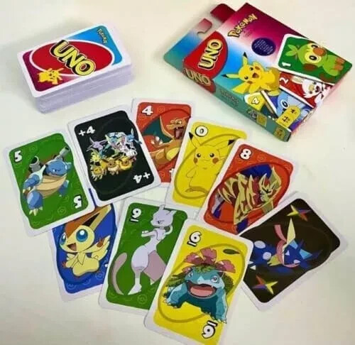 Mattel UNO Pokemon Edition Complete Game from Japan - Picture 2 of 4
