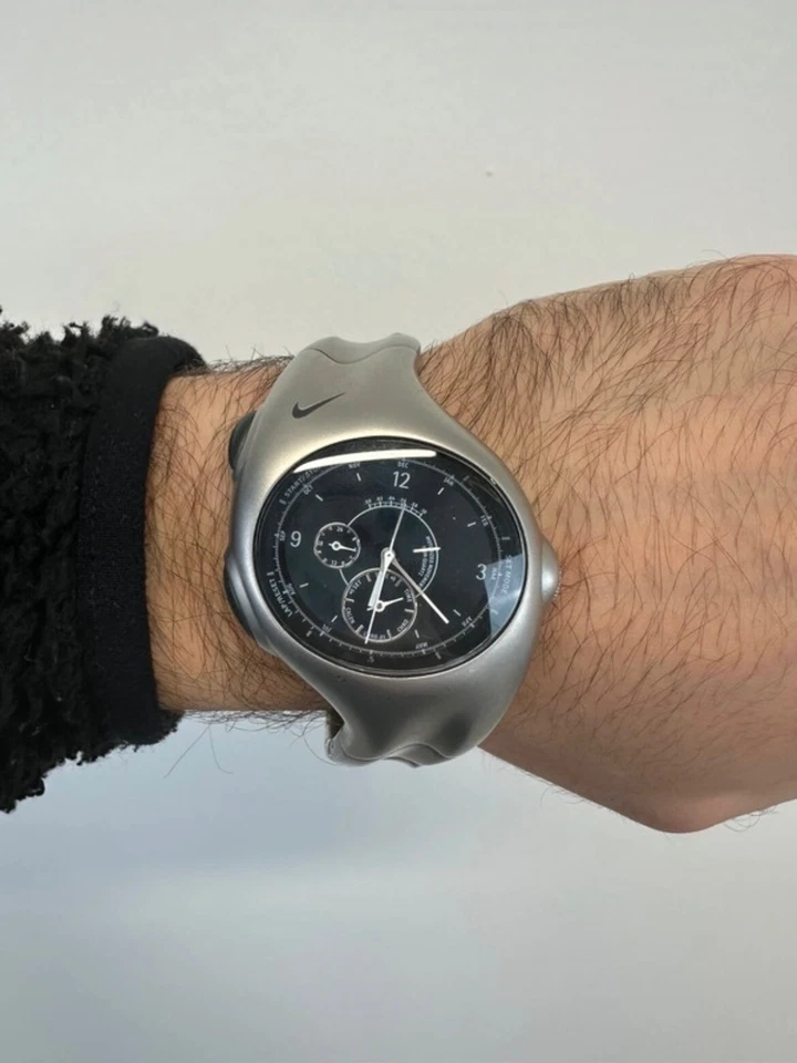 Nuevo Nike Triax 2001 crono blindado acero inoxidable muy raro auténtico Foto 2 de 4