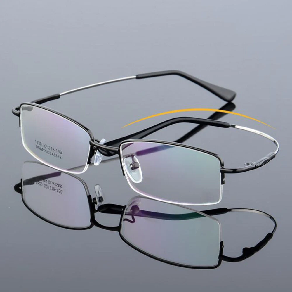 Progressive Multifocal Photochromic Half Rim Elastic Titanium