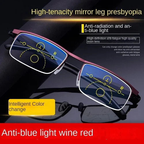 Transition Reading Glasses Photochromic Blue Light Blocking Near Far Multifocal - Picture 7 of 27