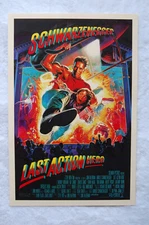 Last Action Hero Lobby Card Movie Poster Arnold Schwarzenegger