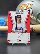 2019 PANINI STARS & STRIPES #SF Sammy Faltine AUTO /499 NATIONAL TEAM (DT)