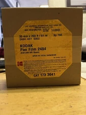 Bulk Roll 200’ ft 35mm  KODAK 2484 Pan Film 35mm B/W film non perforated