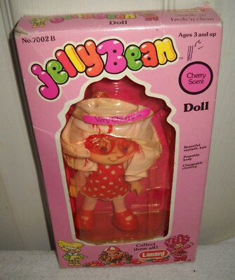 10311 RARE Boxed Lanard Jelly Bean Dolls Set of 3 Lemon,Cinnamon