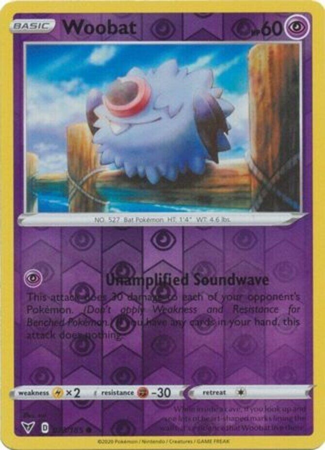 Pokemon - Woobat - 073/185 - Reverse Holo - Vivid Voltage - NM/M - New