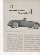Original 1957 Mg Mga 4 23rd Page Vintage Road Test British Motor Corp Bmc Original 1957 Mg Mga 4 23rd Page Vintage Road Test British Motor Corp Bmc