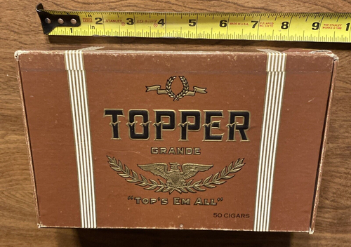Caja de cigarros grande vintage B. P. Topper McSherrystown Pennsylvania tabaco VACÍA - Imagen 20 de 23