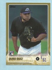 2015 Topps Baseball Series 2 GOLD Jairo Diaz #668 ROOKIE RC Colorado Rockies