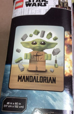 Lego Star Wars The Child Mandalorian Bedding Super Soft Micro Throw. 46” X 60”
