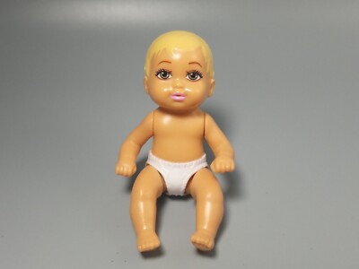 Barbie Blonde Baby Mini Figure Moving Extremities Toddler Doll Krissy  Vintage 3