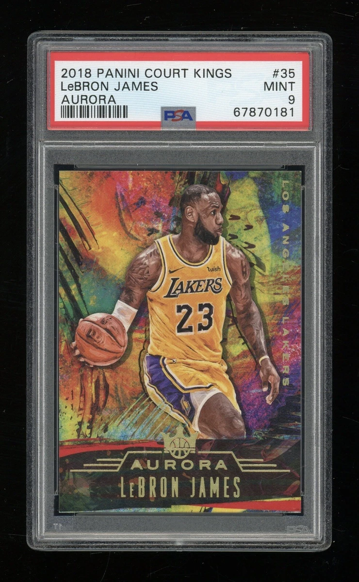 2018-19 Panini Court Kings LeBron James Aurora Case Hit SSP - PSA