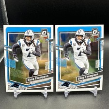 2023 Panini Donruss Optic Football Base Shaq Thompson #30 Lot Of 2 Cards