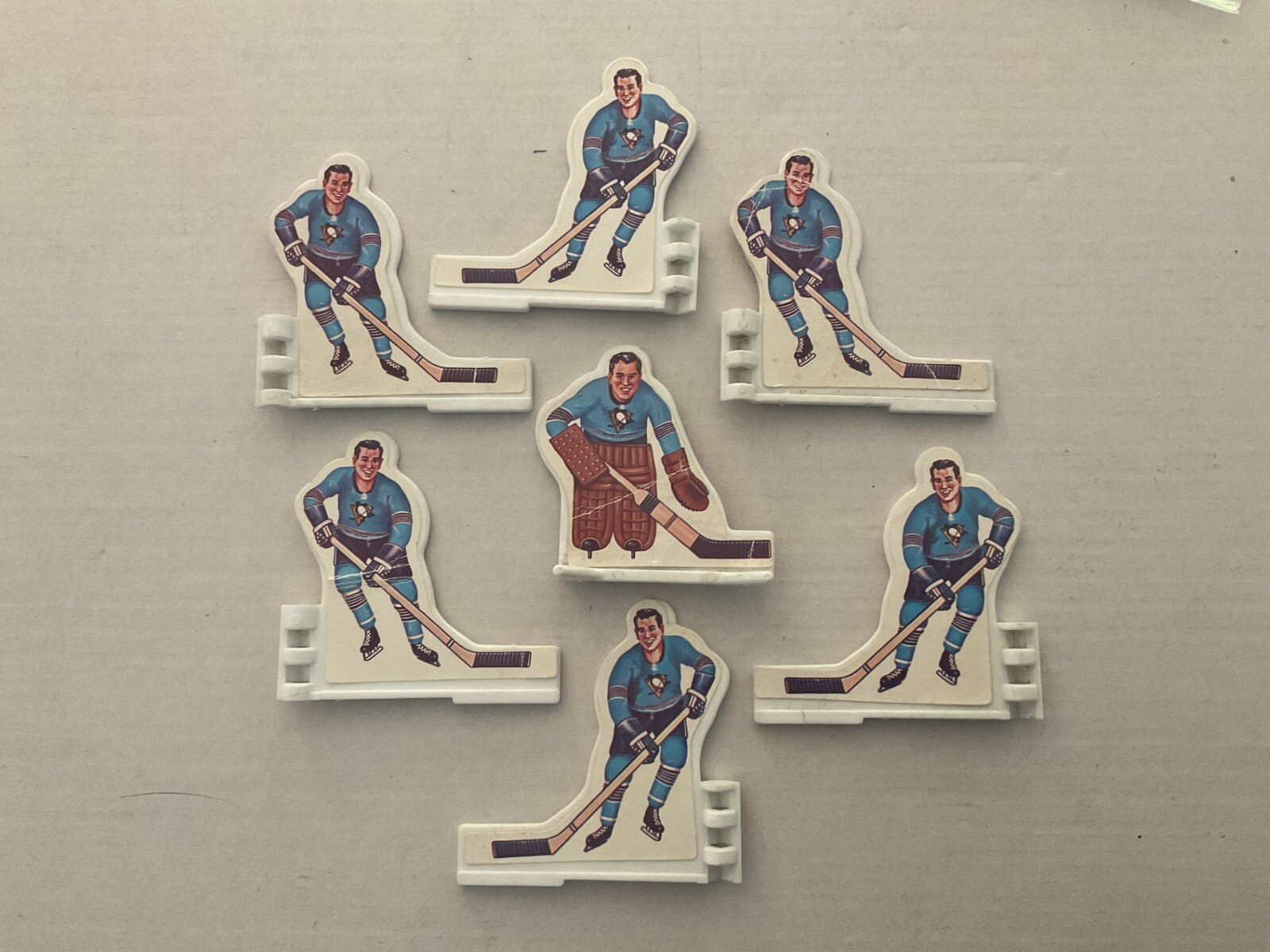 Pittsburgh Penguins table top hockey players made by Coleco in the 70s. eBay