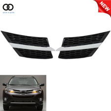 For Toyota Rav4 2013 2014 2015 Black Front Bumper Grille Kit Left Right Side For Toyota Rav4 2013 2014 2015 Black Front Bumper Grille Kit Left Right Side