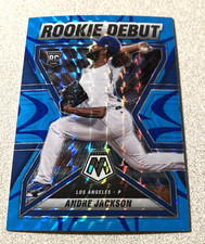 2022 Panini Mosaic Rookie Debut Reactive Blue Prizm #RD-20 Andre Jackson /99