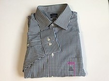 Arrow Fitted Sateen No Iron Dress Shirt Point-Collar Elm Sz.17 1/2 34/35 55