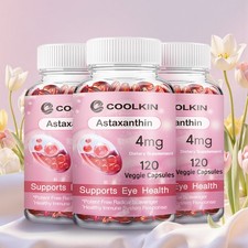 Astaxanthin 4mg - Cardiovascular Health, Promotes Blood Flow, Antioxidant