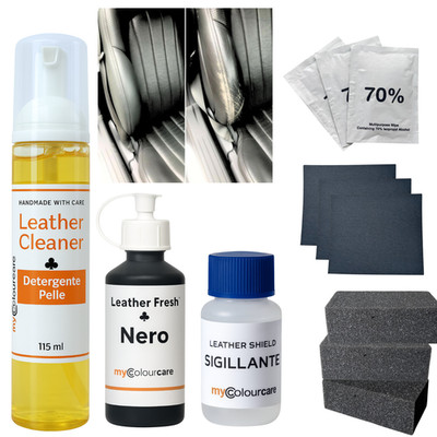 Leder Reparatursatz Audi Schwarz Soul Sitz Schulter Innenraum