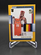 2025 Panini WNBA Donruss Saniya Rivers Patch Gold /10 4 Color