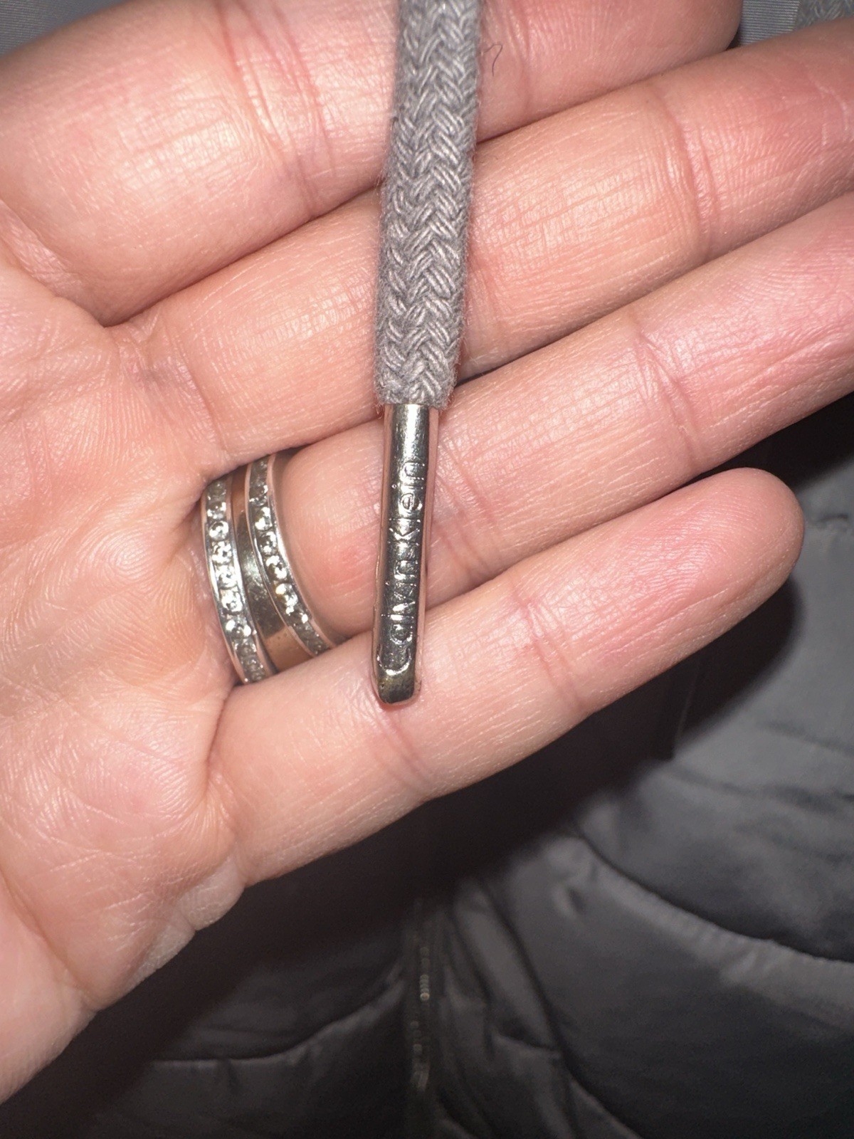 Calvin Klein Women's Full Zip Gray Puffer Knit Outerwear Vest Size 3X Warm Cozy