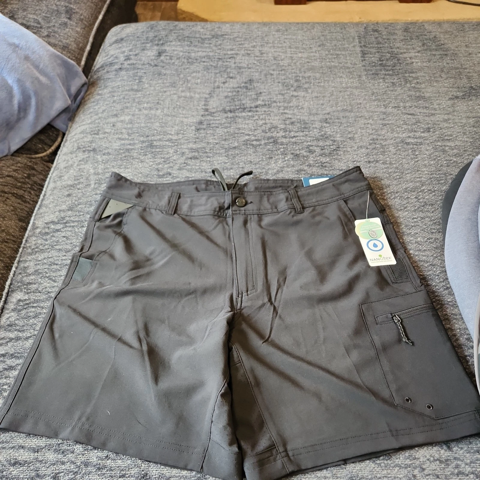 Mens Academy Sports Magellan Outdoors Fish Pro Angler Hybrid Short Black L Large