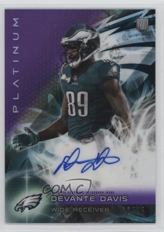 2015 Topps Platinum Rookies Purple Refractor /25 Devante Davis Auto RC 0c6