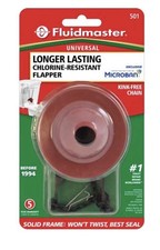 Fluidmaster 501 Universal Flapper For 3.5 GPF Toilets Before 1994 KinkFree Chain