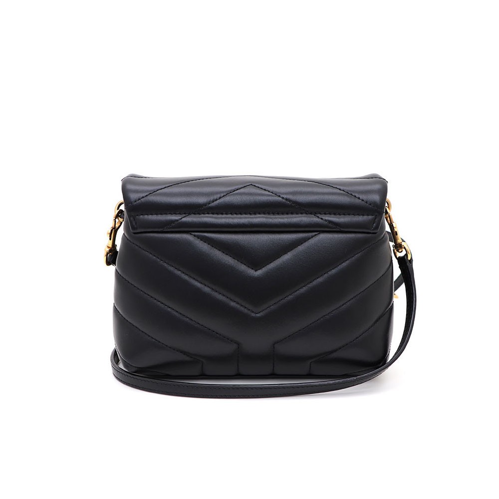 Borsa a tracolla Saint Laurent Monogram Lulu Toy con hardware dorato 678401