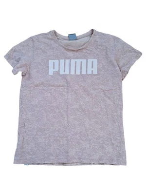 Puma T-Shirt Femme Beige Imprimé Logo Casual Sportif (EU 36, INT S) - Photo 1/4