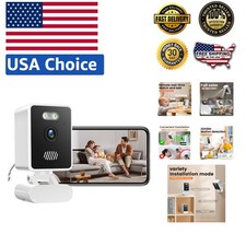 1080P Indoor Security Camera w/ 2-Way Audio Night Vision for Baby Monitoring