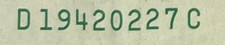Birthday/Anniversary, One Dollar Bill-Fancy Serial Number; February 27, 1942. Birthday/Anniversary, One Dollar Bill-Fancy Serial Number; February 27, 1942.