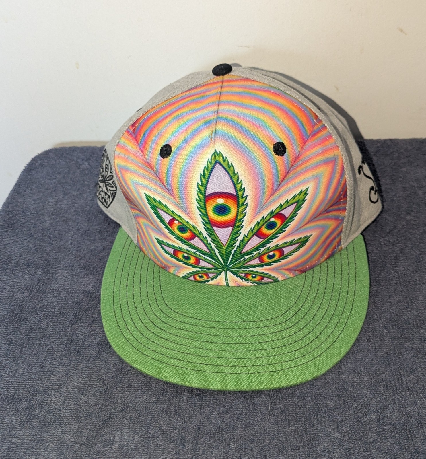Alex Grey Higher Vision Snapback Hat /M Stoner 420