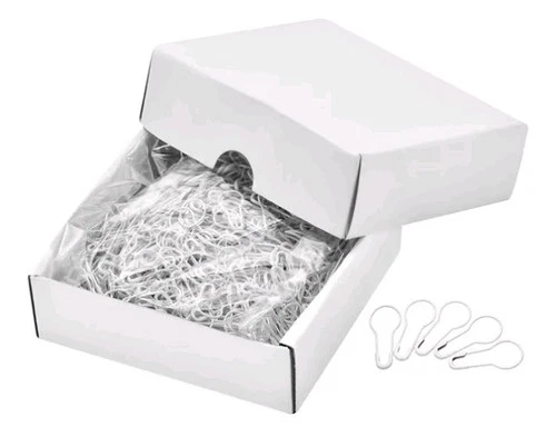 YOKIVE 1000 Pcs Bulb Safety Pins, Metal Sewing Pins (White, 0.87-Inch)