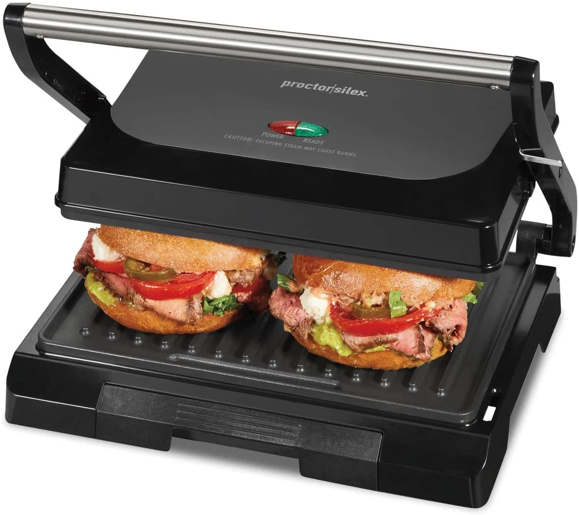 -Panini Press Sandwich Maker and Electric Indoor Grill, Easy Clean Pfas-Free Non
Opens in a new wind