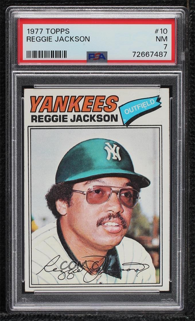 1977 Topps Reggie Jackson #10 PSA 7 HOF 0sf1