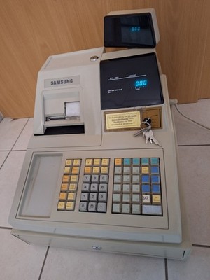 Samsung Kasse Registrierkasse mit Zubehör und Geldfach Schublade Schlüssel