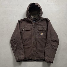 Vintage Carhartt Men s Washed Duck Bartlett Hooded Jacket Size L