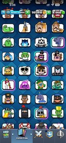 CR/LVL71 ( 54 CARD LV 16-15 ) 10K Trophy | 248 EMOTE & 46 TOWER SKIN | NAME CHNG