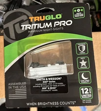 Truglo Tritium Pro Handgun Sight For S&W M&P Series White Focus Lock - TG231MP1W