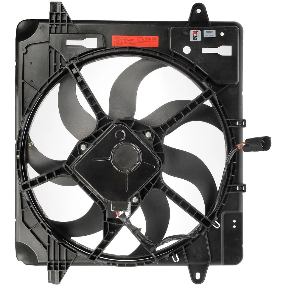 Conjunto de ventilador de refrigeração GAP para Jeep Wrangler 2012-2018 Dorman - Imagem 3 de 4