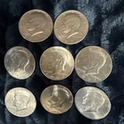 Lot of 7 Kennedy Half Dollar Coins Includes 1776-1976.