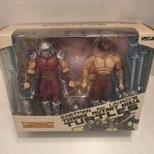 NECA Teenage Mutant NT Eastman And Lairds The Shredder Worms of Madness 2 Pack