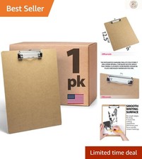 Elegant Recycled Wood Clipboard - Letter Size, Low Profile Clip, Smooth Surface